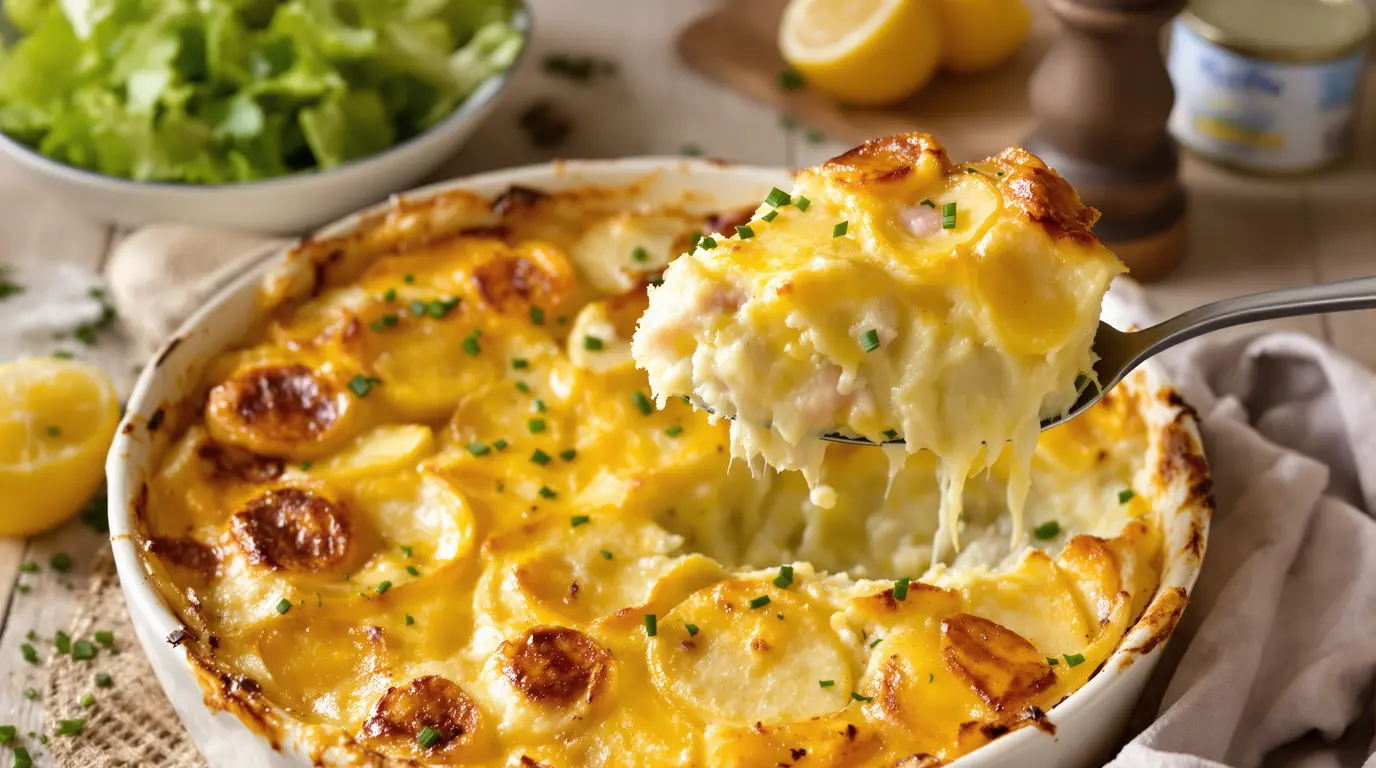 Marre des quiches ? Testez ce clafoutis pommes de terre-thon, fondant et prêt en 5 minutes Marre des quiches ? Testez ce clafoutis pommes de terre-thon, fondant et prêt en 5 minutes