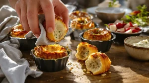 « J’ai versé ma pâte dans ce moule à gâteau » : 25 min au four et mon apéro au thon est prêt